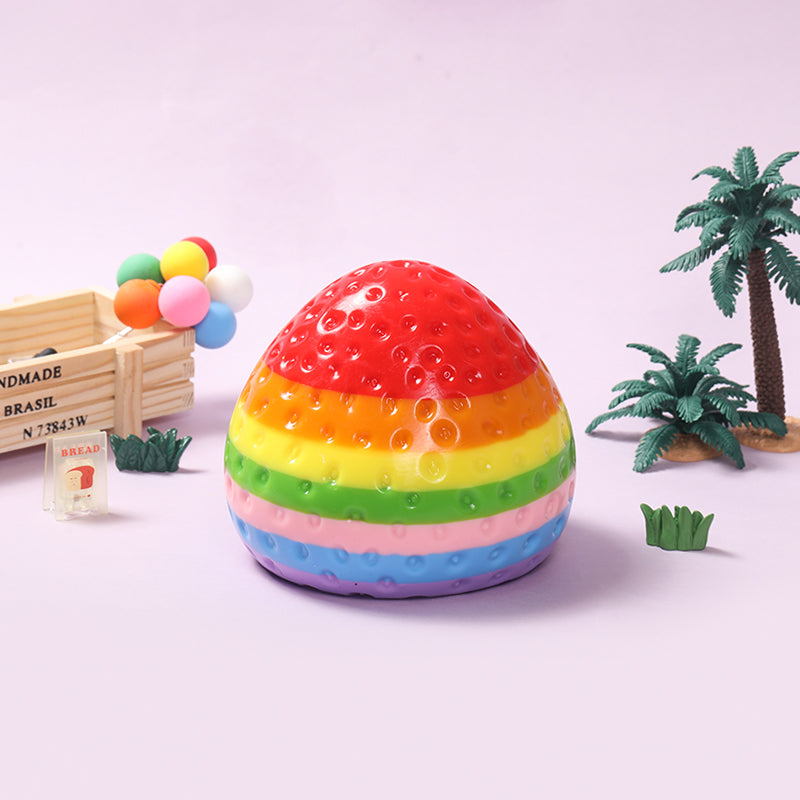 2100g Giant Rainbow Strawberry Taba Squishy – FUFUSQUISHY