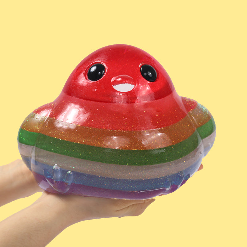 2100g Giant Crystal Rainbow Chicken Taba Squishy – FUFUSQUISHY