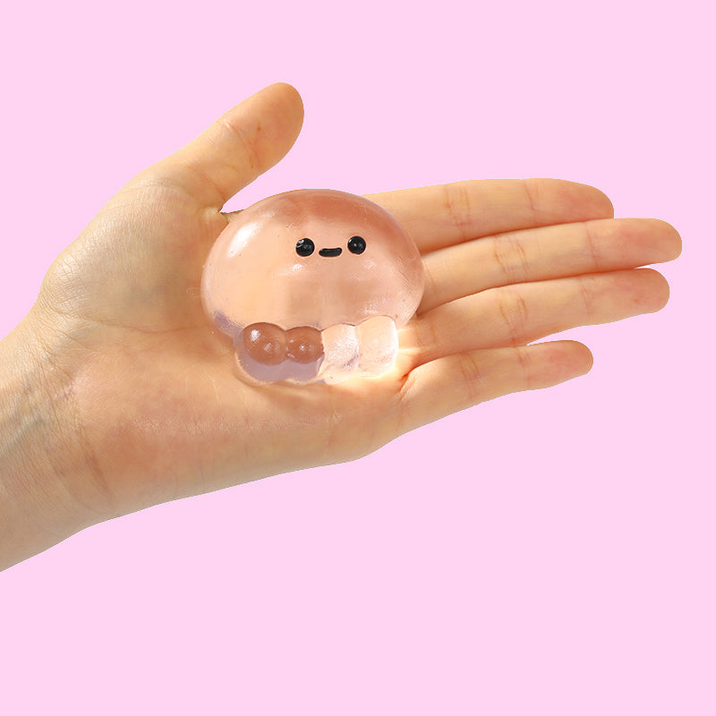 Crystal Pink Jellyfish Taba Squishy – FUFUSQUISHY