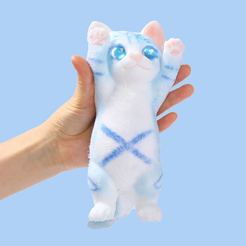 Blue Kitty Cheer Squishy FUFUSQUISHY blue-kitty-cheer-squishy-fufusquishy