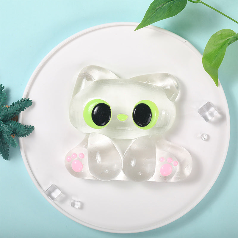 800g Crystal Elf Kitty Taba Squishy FUFUSQUISHY 800g Crystal Elf Kitty Taba Squishy FUFUSQUISHY