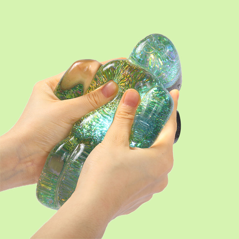 ロップイヤー スクイーズ 800g Crystal Sparkling Yellow Green Robolx Noob Squishy – FUFUSQUISHY