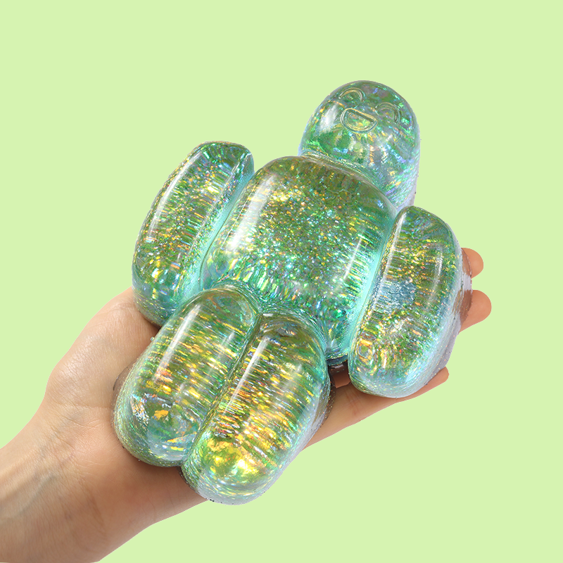 800g Crystal Sparkling Yellow Green Robolx Noob Squishy – FUFUSQUISHY