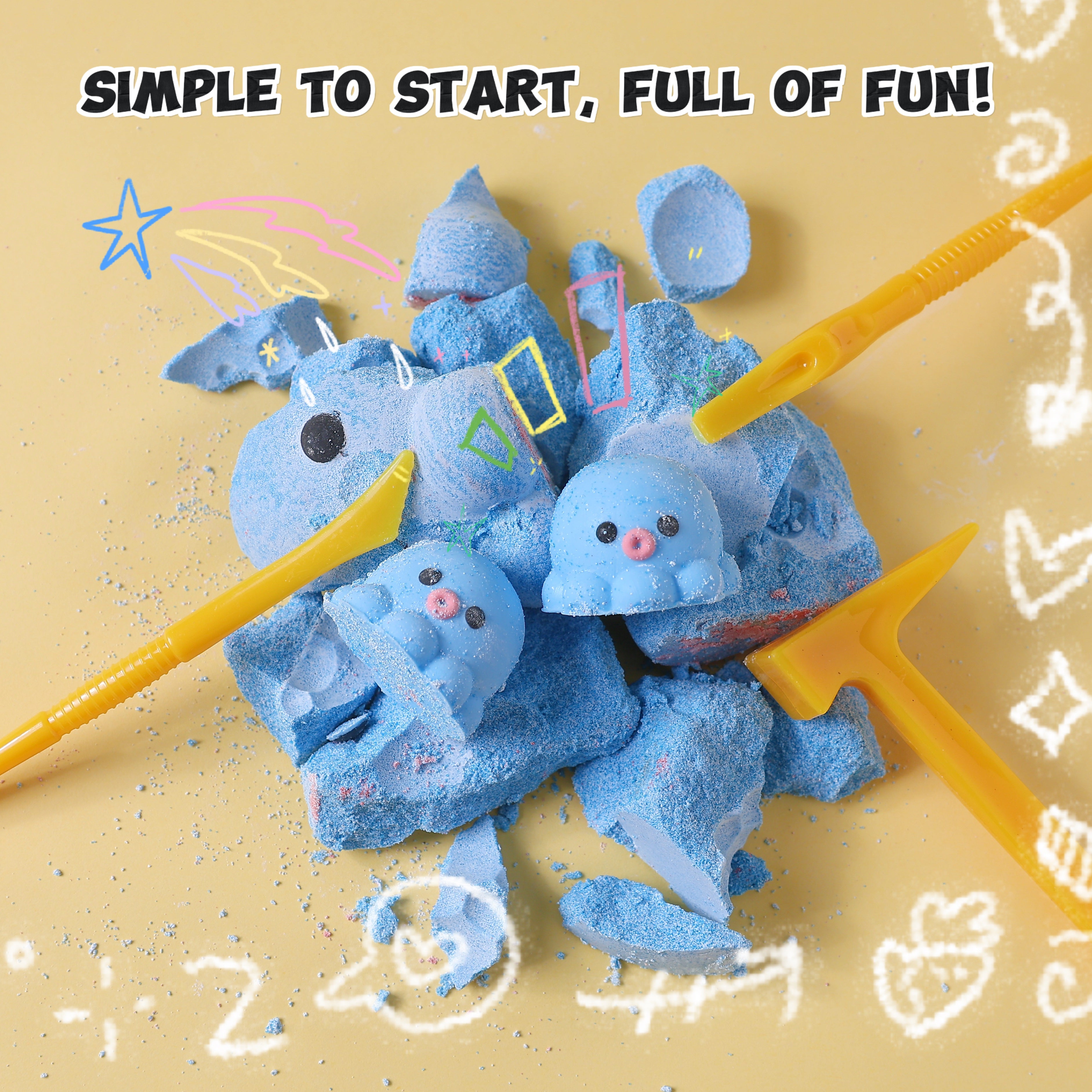 FUFUSQUISHY Octopus Squishy Dig Kit