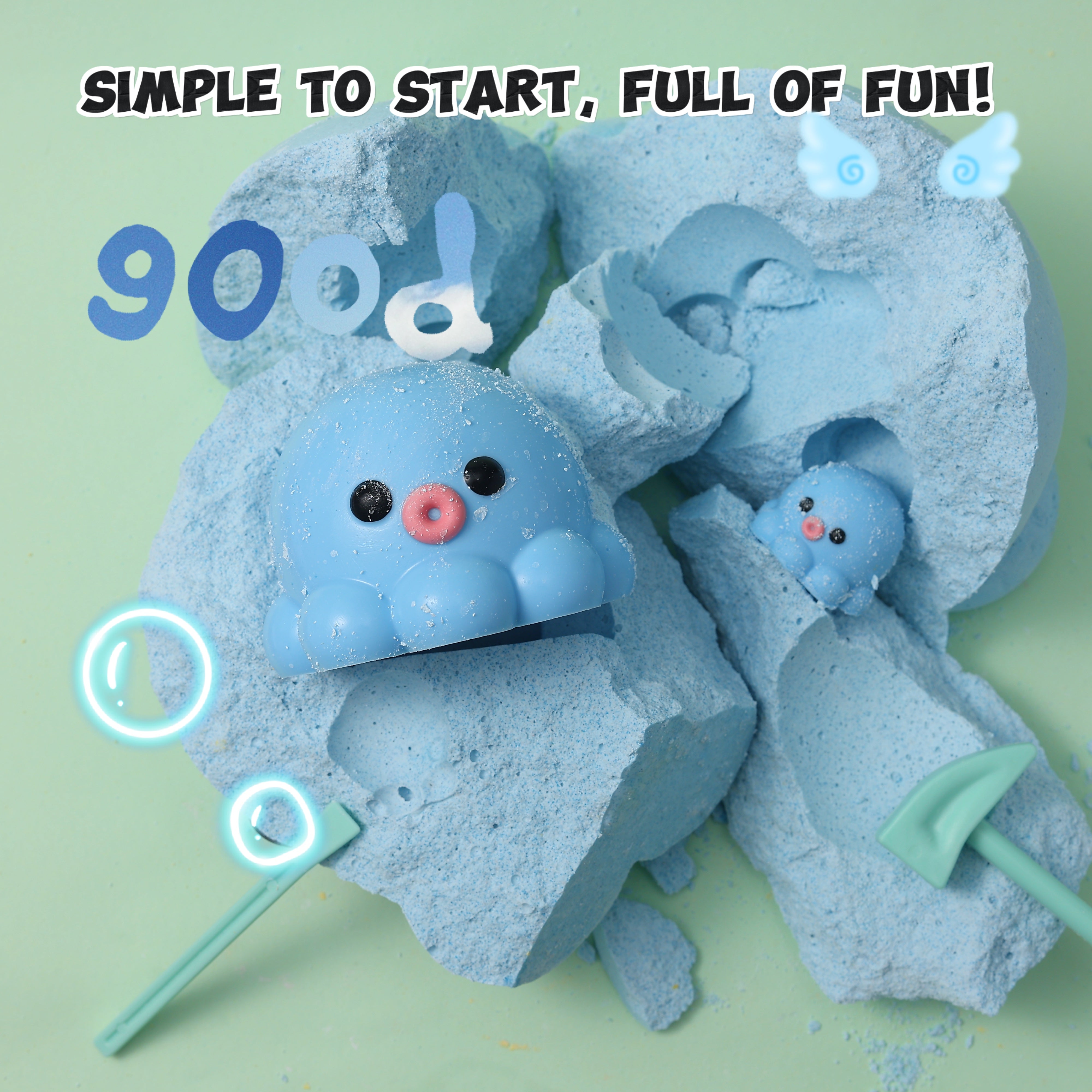 FUFUSQUISHY Giant Octopus Squishy Dig Kit