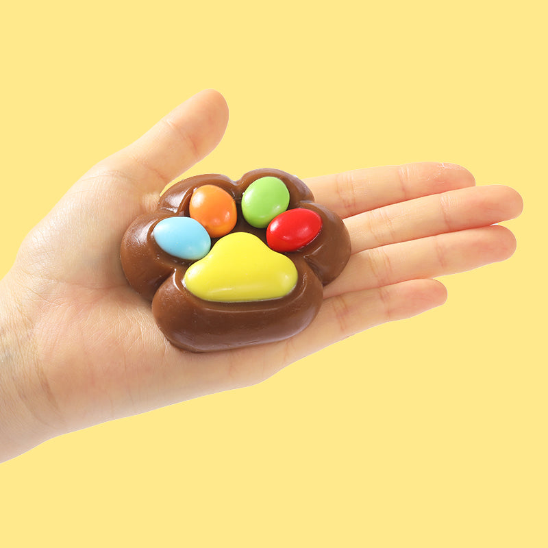 Chocolate M&M Paw Taba Squishy – FUFUSQUISHY