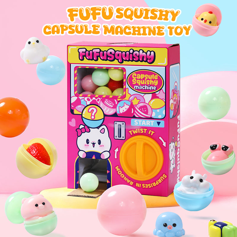 30pcs Squishy Capsule Machine Toy, Vending Machine Kids Toy FUFUSQUISHY 30pcs Squishy Capsule Machine Toy, Vending Machine Kids Toy FUFUSQUISHY