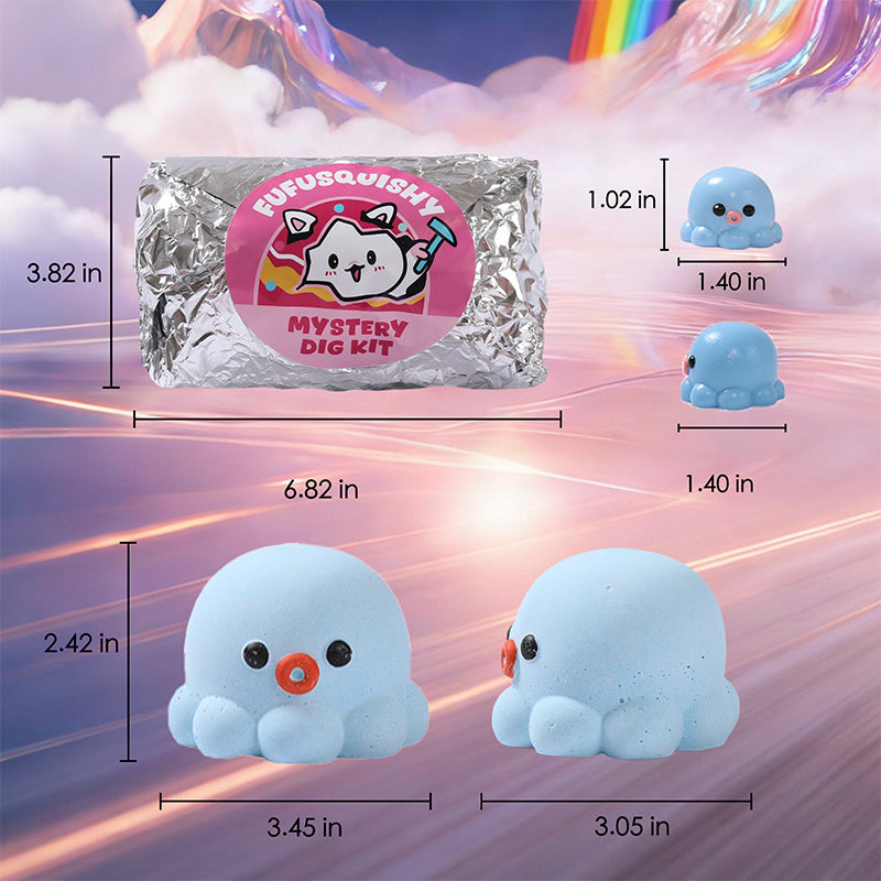 fufufunochi FUFUSQUISHY Mystery Dig Kit