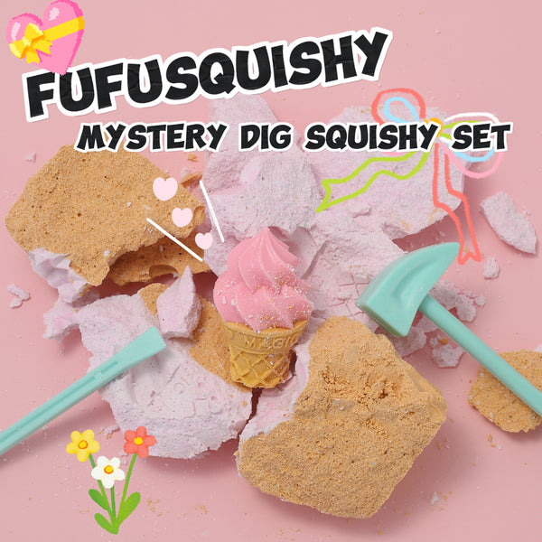 FUFUSQUISHY Ice Cream Squishy Dig Kit