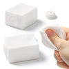 FUFUSQUISHY DIY White Block Squishy Shell – Soft Rectangular Squishy Skin with Accessories, No Filling