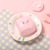 Pink Square Pig Taba Squishy