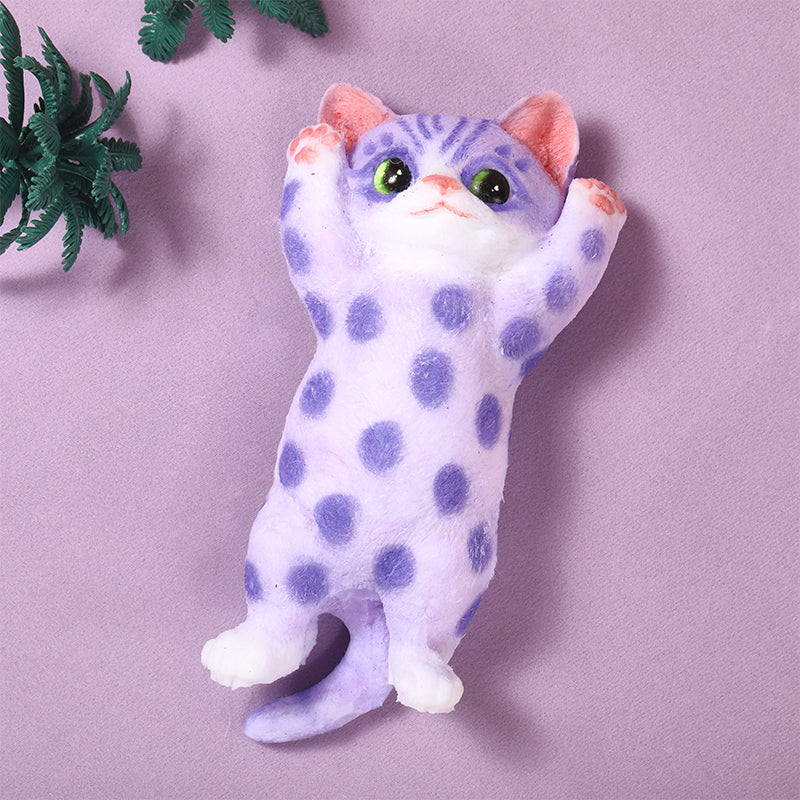 Lavender Spots Cheer Kitty Taba Squishy – FUFUSQUISHY