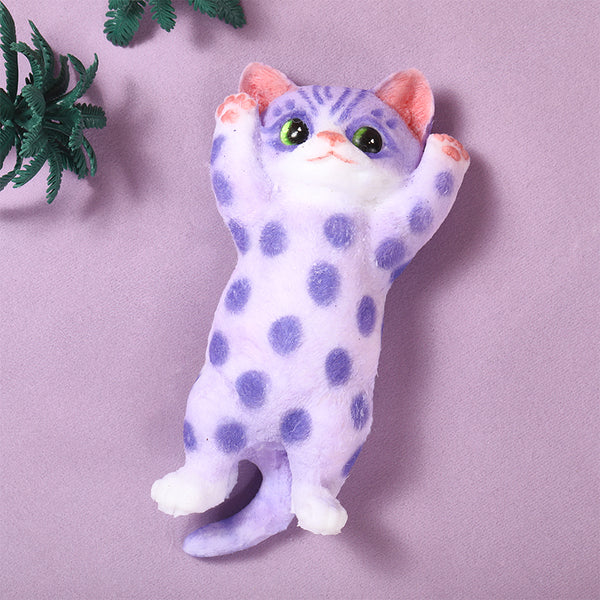 Lavender Spots Cheer Kitty Taba Squishy