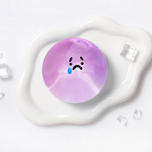 100g Crystal Purple Sad Magic Ball Taba Squishy
