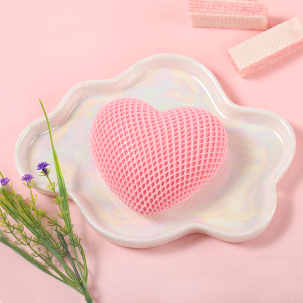 Pink Chocolate Heart Taba Squishy
