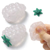 FUFUSQUISHY DIY Clear Grape Squishy Shell – Purple Fruit Squishy Skin with Accessories, No Filling