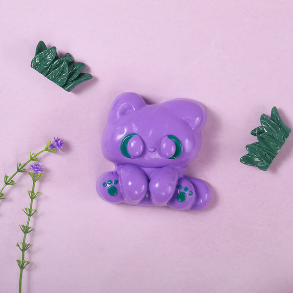 77g Purple Elf Kitty Taba Squishy