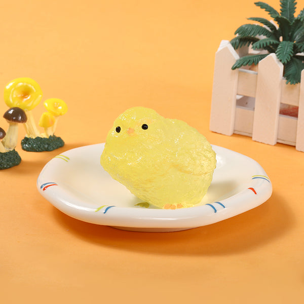 130g Yellow Crystal Chicken Taba Squishy