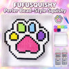FUFUSQUISHY Cat Paw DIY Squishy Craft Kit – Make Your Own Pixel Art