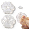 FUFUSQUISHY DIY Clear Cat Paw Squishy Skin with Free Sealing Glue – Cute Paw Print Shell for Handmade Sensory Crafts