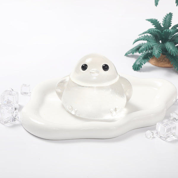 200g Crystal-clear Cute Chicken Taba Squishy