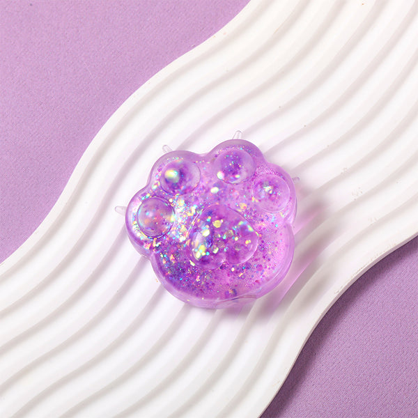 Purple Slow Rising Cat Paw Squishy