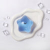 180g Crystal Dark Blue Transparent Smiley Star Taba Squishy
