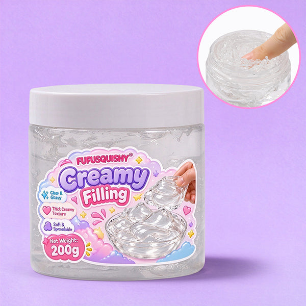 FUFUSQUISHY Creamy Filling – No-Rebound Coconut Oil Squishy Filler 200g