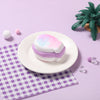 Pink and Purple Macaron Swirled Taiyaki Taba Squishy