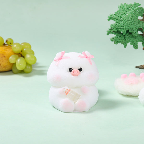 White Cute Little Pig Squishy