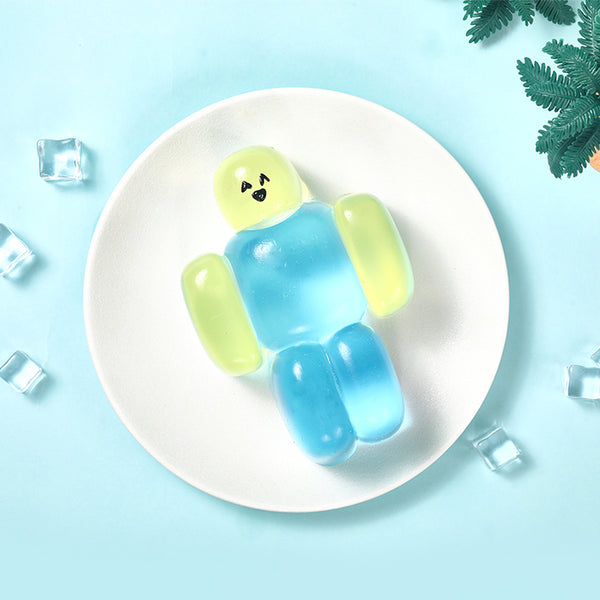 800g Crystal Yellow Robolx Noob Squishy