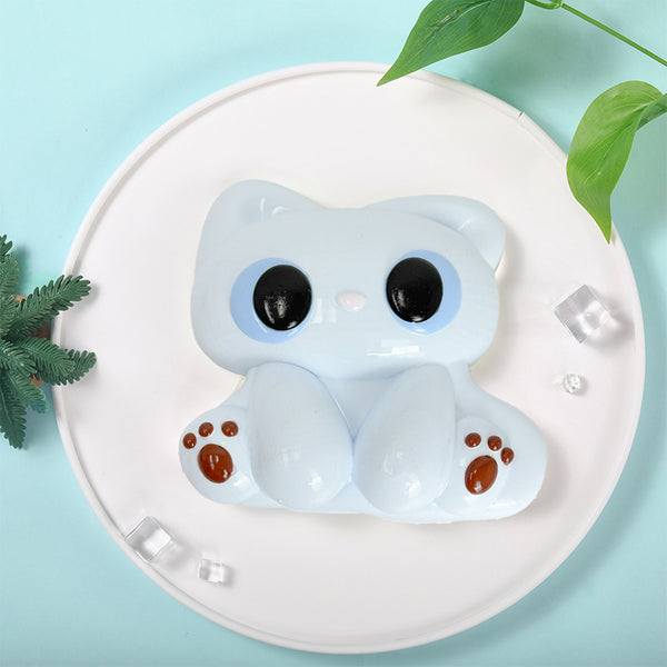 800g White Elf Kitty Taba Squishy