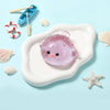 120g Crystal Purple Pufferfish Taba Squishy