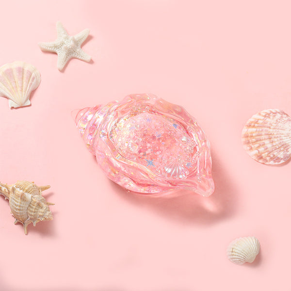 Crystal Pink Conch Taba Squishy
