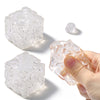 FUFUSQUISHY 5cm Clear Cheese Cube Squishy Skin – Sealing Glue Included