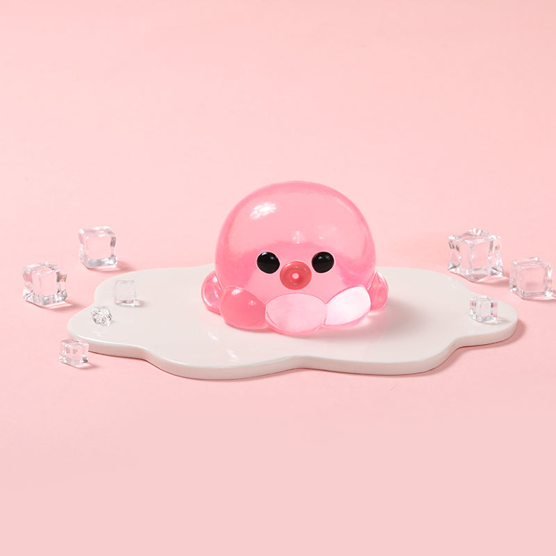 Crystal Pink Octopus Taba Squishy – FUFUSQUISHY