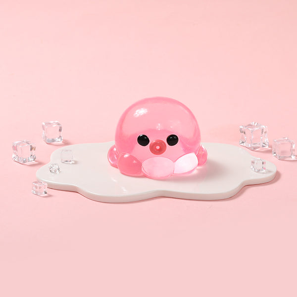 Crystal Pink Octopus Taba Squishy
