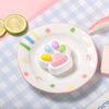 80g White Base Pink with Rainbow Cat Paw Taba Squishy