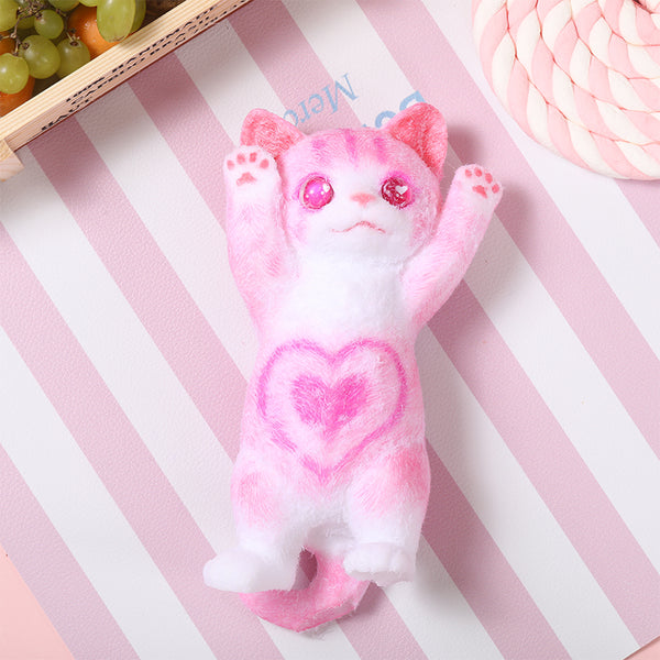 Pink Cheer Kitty Taba Squishy