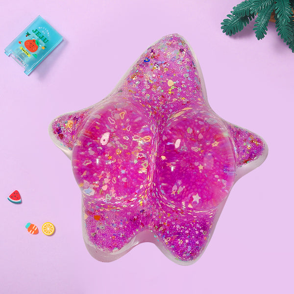 2100g Sparkling Purple Patrick Star Taba Squishy