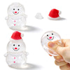 FUFUSQUISHY DIY Red Hat Snowman Squishy Skin with Free Sealing Glue – Christmas Snowman Shell for DIY Sensory Crafts