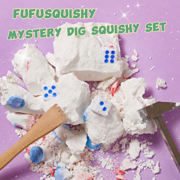 FUFUSQUISHY Dice Squishy Dig Kit