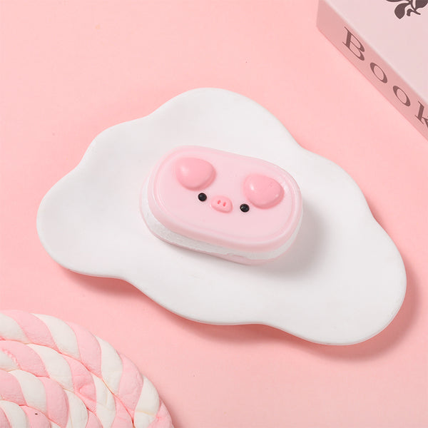 Pink Oval Pig Taba Squishy