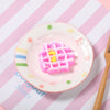 Pink Waffle Taba Squishy