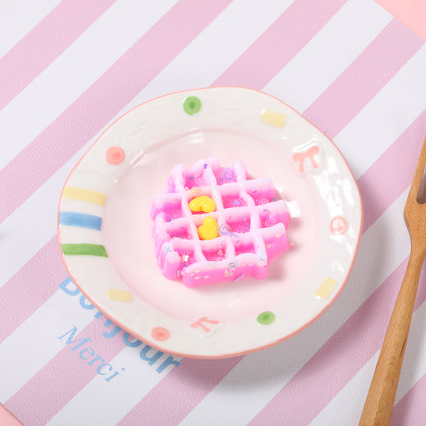 Pink Waffle Taba Squishy