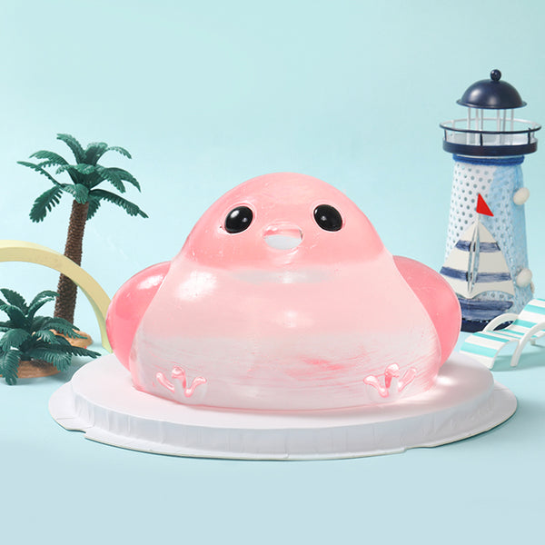 2100g Giant Crystal Pink Chicken Taba Squishy
