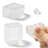 FUFUSQUISHY DIY Clear Block Squishy Shell – Soft Rectangular Squishy Skin with Accessories, No Filling