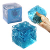 FUFUSQUISHY Crystal Blue Jumbo Cheese Squishy Original Sensory