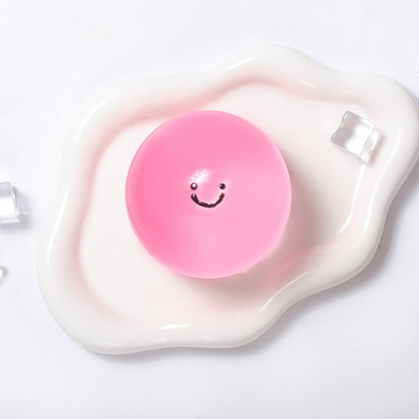 100g Crystal Pink Smile Face Magic Ball Taba Squishy