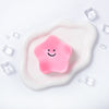 180g Crystal Pink Transparent Smiley Star Taba Squishy